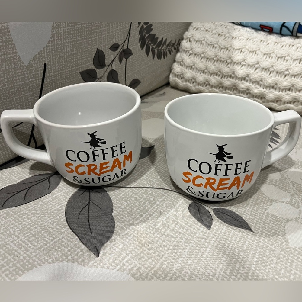 NWOT!! Halloween Themed Stoneware Mug Set(2) - Picture 3 of 4